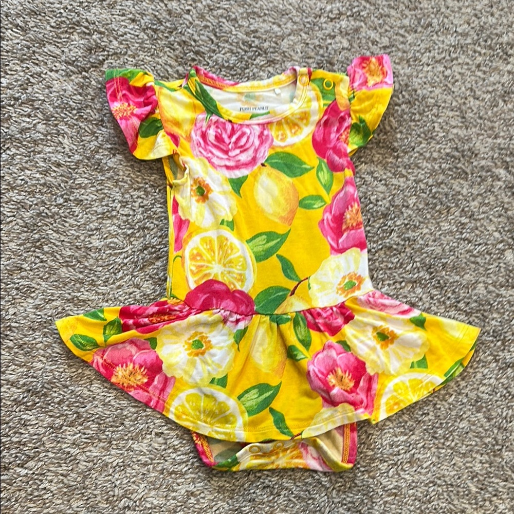 Posh Peanut 3-6mo Bodysuit Twirl